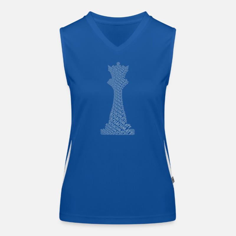 Chess Chess Piece Queen Débardeur respirant contrasté Femme