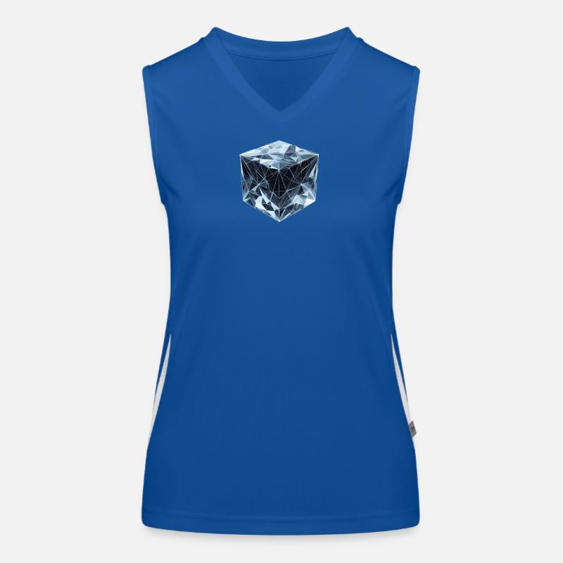 Un glaçon de style polygonal Débardeur respirant contrasté Femme
