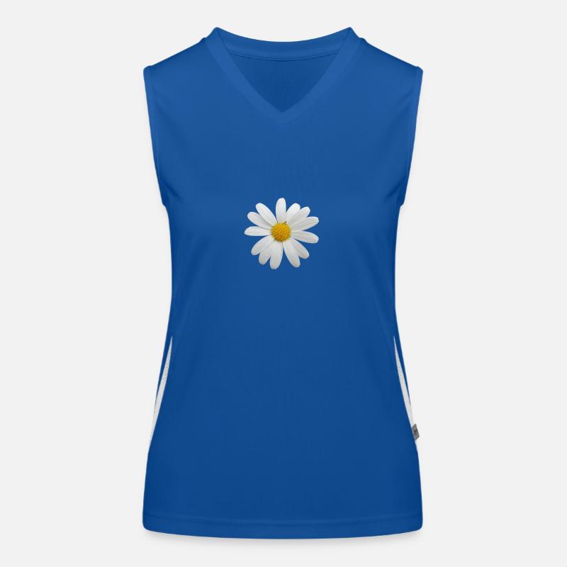 Flower - Women's Functional Contrast Tank Top - royal/white