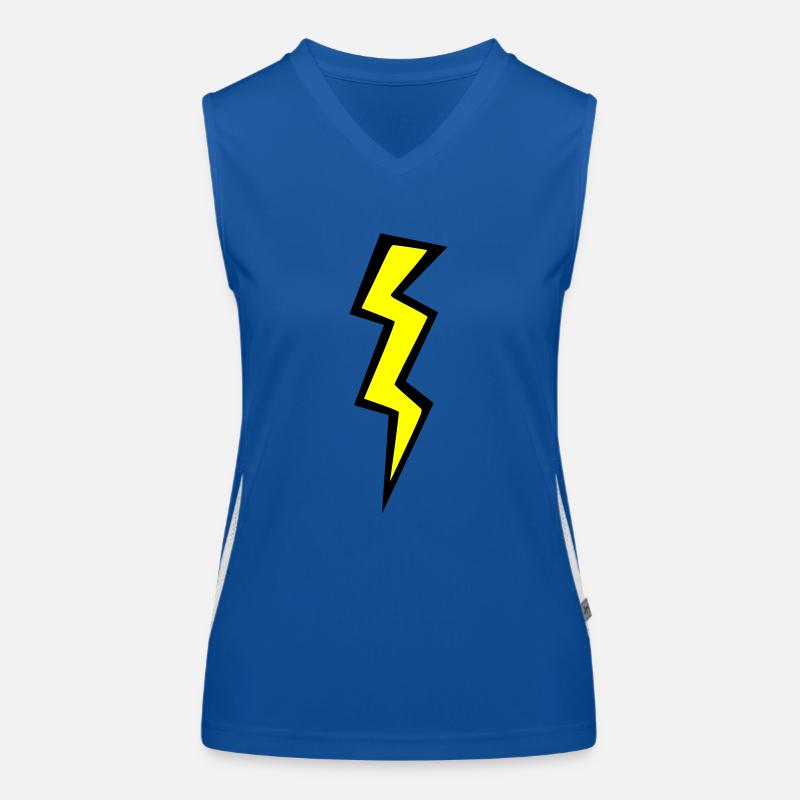 two colored lightning Women's Functional Contrast Tank Top