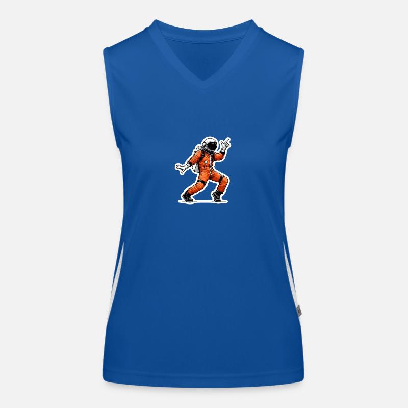 Dancing Spaceman Women's Functional Contrast Tank Top