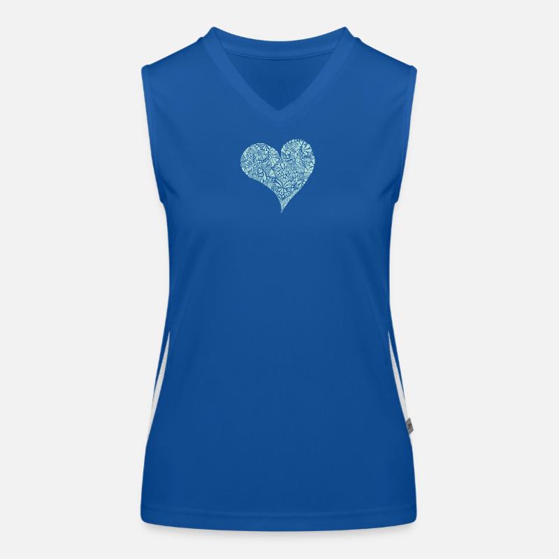Heart - Valentine's Day - Gift - Retro Women's Functional Contrast Tank Top