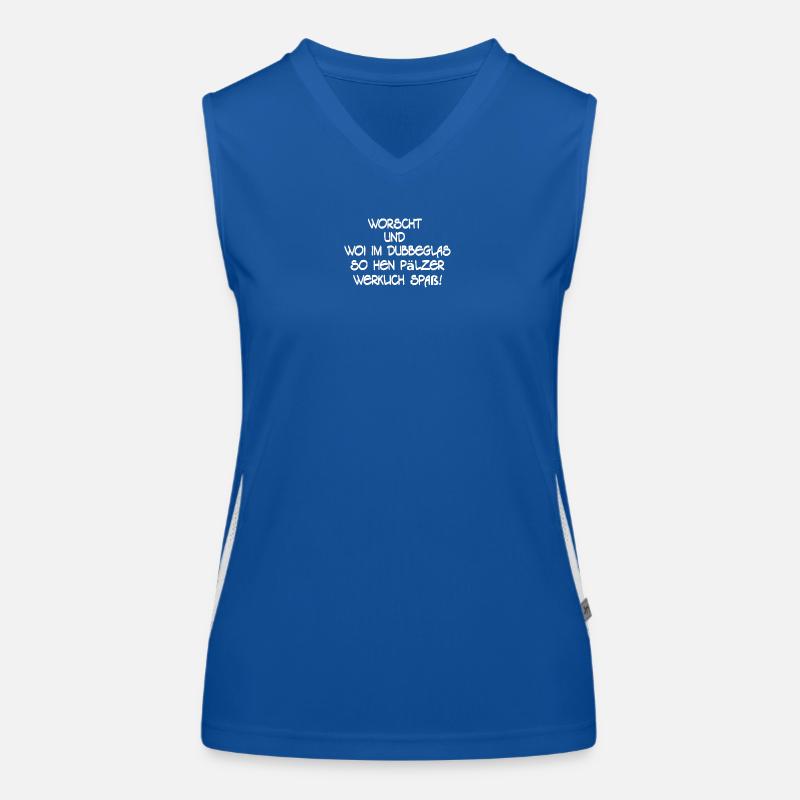 Pfälzer geburtstagsgeschenk, werklich spaß Funktionelles Kontrast-Tank Top für Frauen