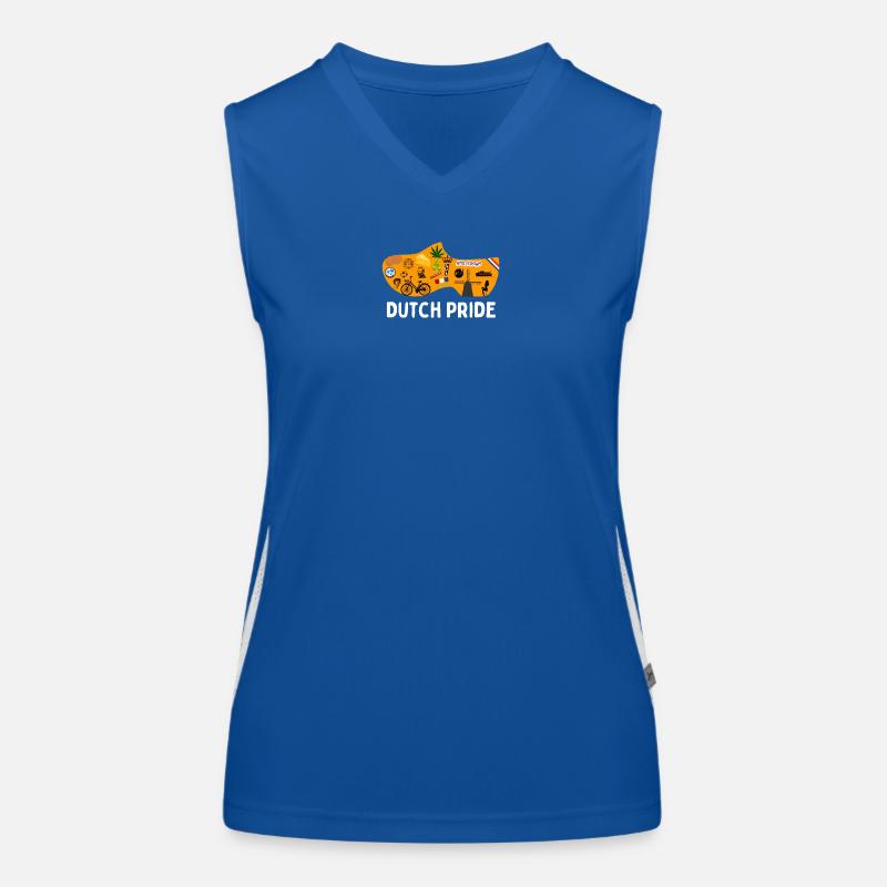 Holländischer Stolz Funktionelles Kontrast-Tank Top für Frauen