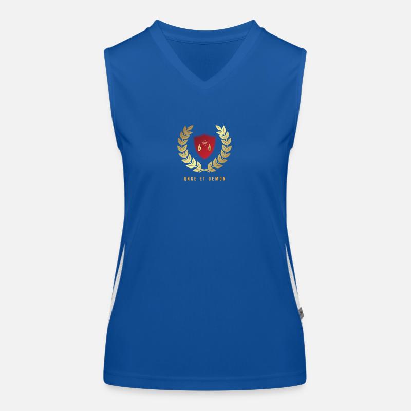 Engel und Dämon Funktionelles Kontrast-Tank Top für Frauen