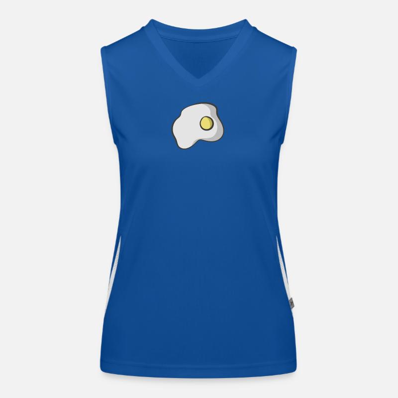 fried egg Women's Functional Contrast Tank Top