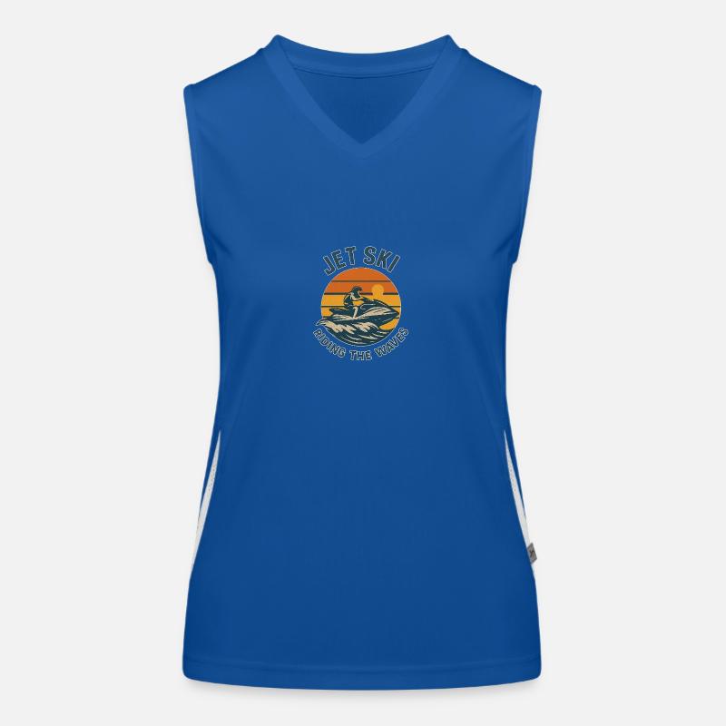 Jet Ski Funktionelles Kontrast-Tank Top für Frauen