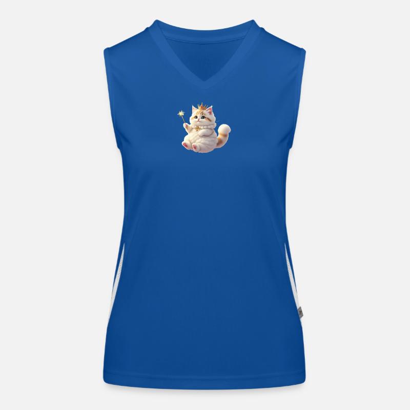 Furry fantasy cat Women's Functional Contrast Tank Top