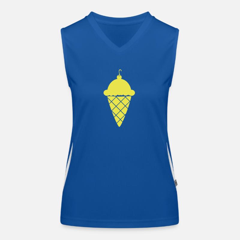 Crème glacée Débardeur respirant contrasté Femme