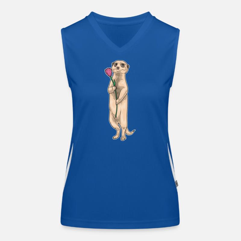 Erdmännchen Tulpe Funktionelles Kontrast-Tank Top für Frauen