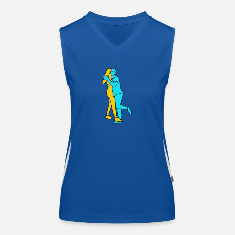 Dance is the language of unity and celebration Women's Functional Contrast Tank Top