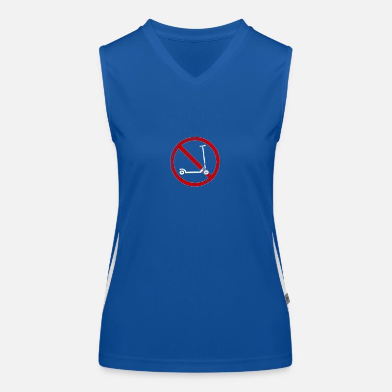 No scooters allowed anti-scootering Women's Functional Contrast Tank Top