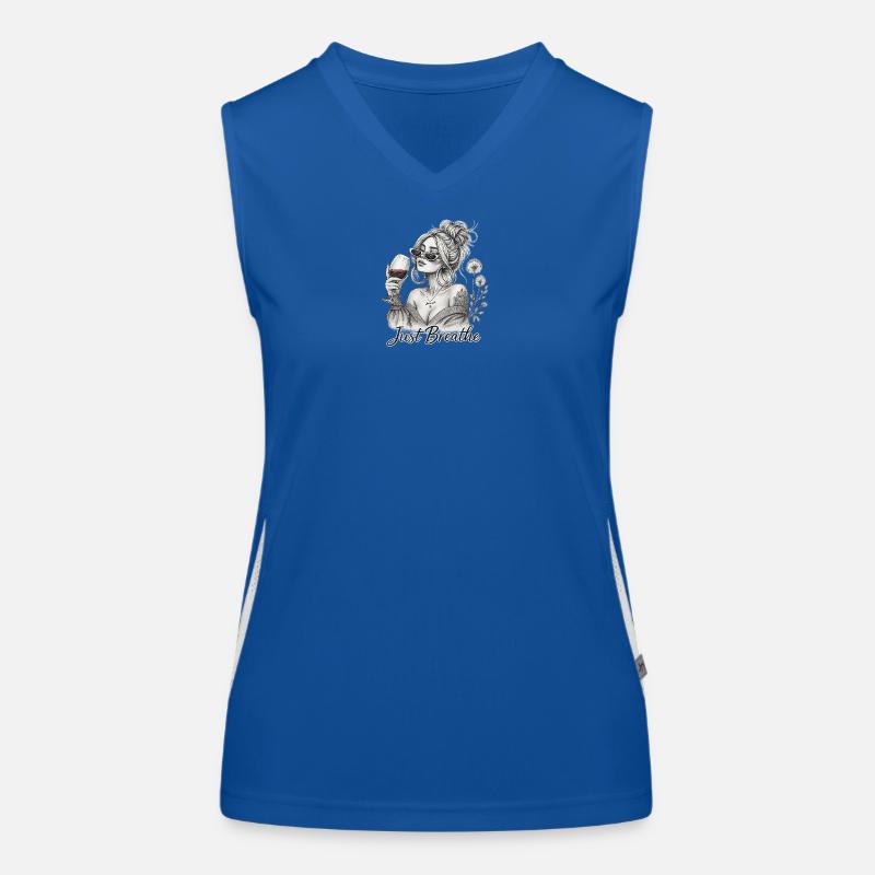 Just relax Wine Chic Débardeur respirant contrasté Femme