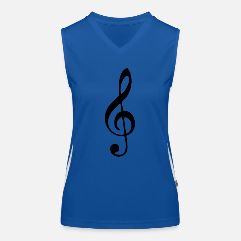 Clé de sol Débardeur respirant contrasté Femme