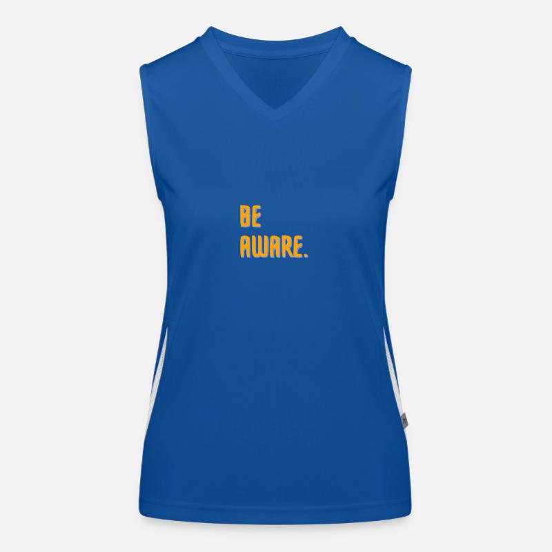 Be aware. Funktionelles Kontrast-Tank Top für Frauen