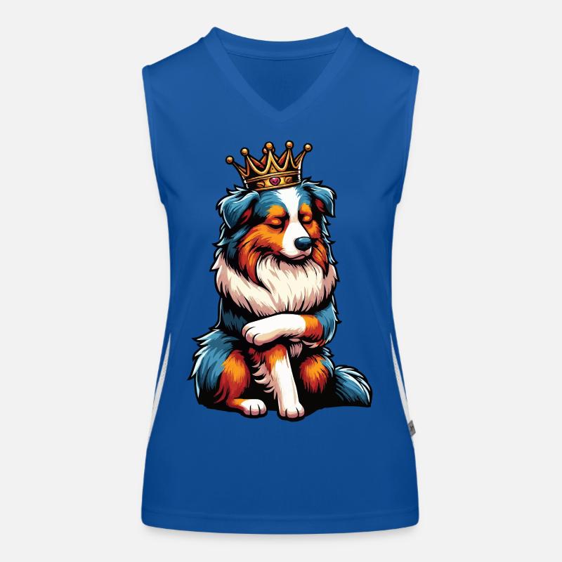 Australian Shepherd Aussie Aussiebesitzer Aussies Funktionelles Kontrast-Tank Top für Frauen