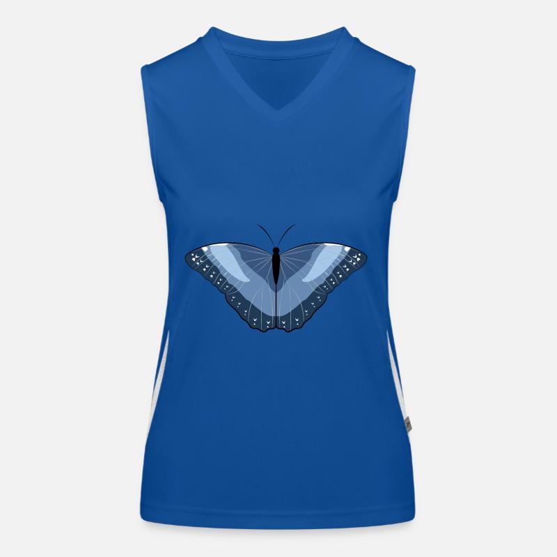 Flying Artwork - Butterfly Women's Functional Contrast Tank Top
