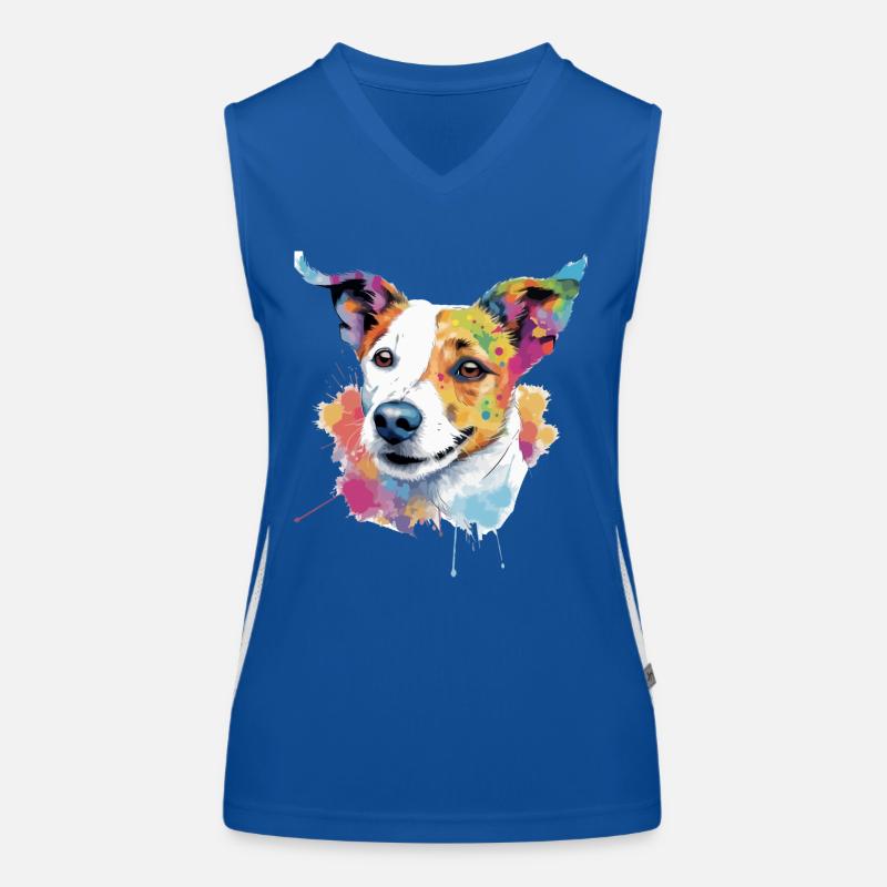 Lupin Jack Russel Funktionelles Kontrast-Tank Top für Frauen
