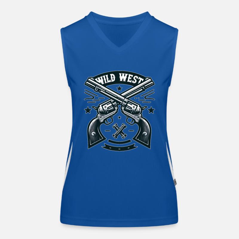 Wilder Westen Funktionelles Kontrast-Tank Top für Frauen