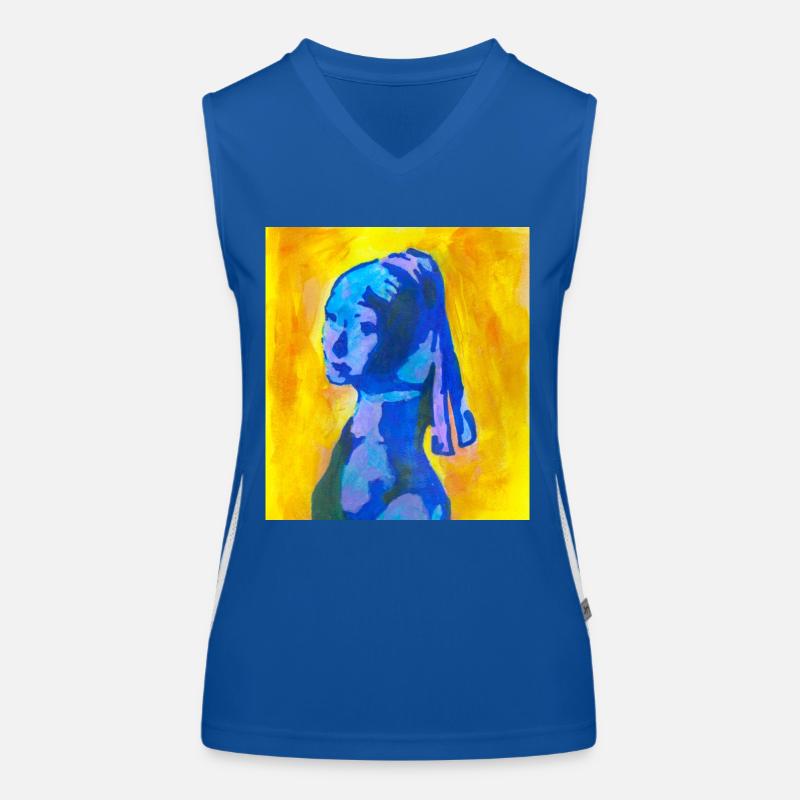 Milchmädchen Funktionelles Kontrast-Tank Top für Frauen