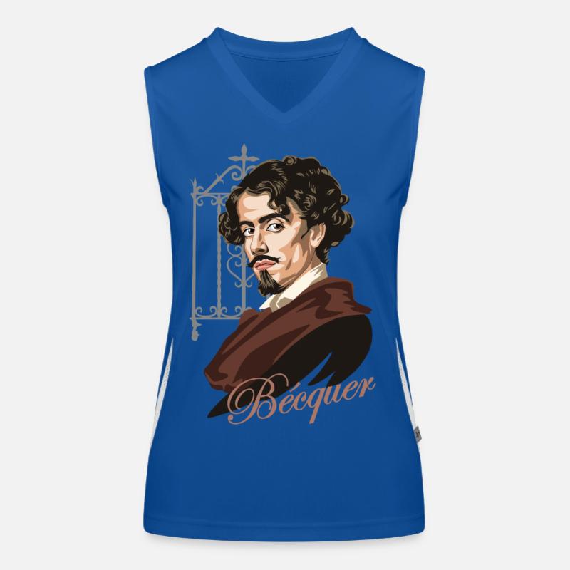 Gustavo Adolfo Bécquer Funktionelles Kontrast-Tank Top für Frauen