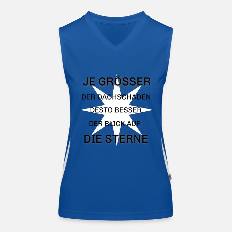 Dachschaden Dachdecker Funktionelles Kontrast-Tank Top für Frauen