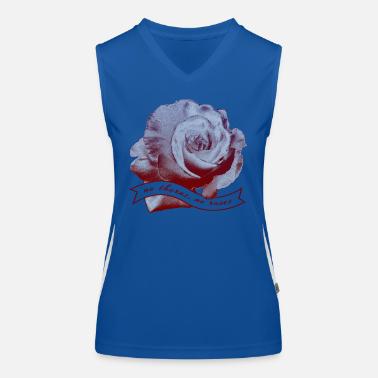 Rosa Top sportivo da donna in contrasto cromatico