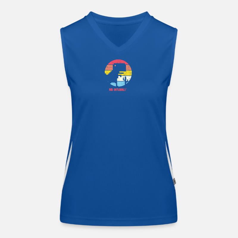 Kein Internet Sunset City Silhouette Funktionelles Kontrast-Tank Top für Frauen