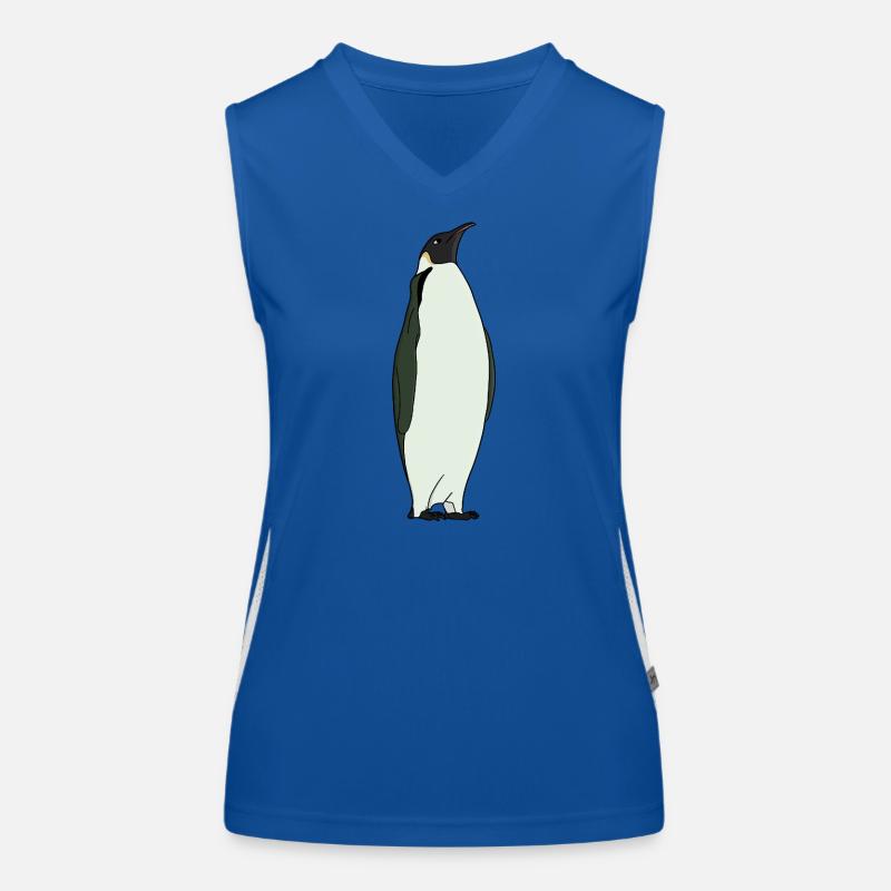 Ein entzückender Kaiserpinguin Funktionelles Kontrast-Tank Top für Frauen