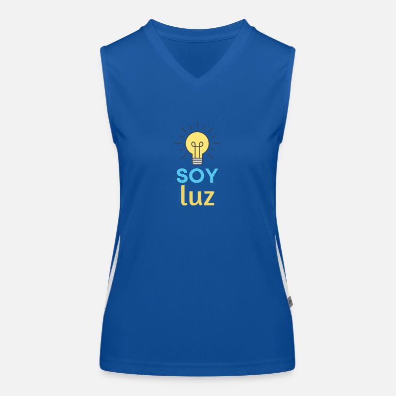 ICH BIN LICHT Funktionelles Kontrast-Tank Top für Frauen