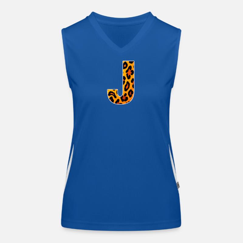 LeopardJ Buchstabe Funktionelles Kontrast-Tank Top für Frauen