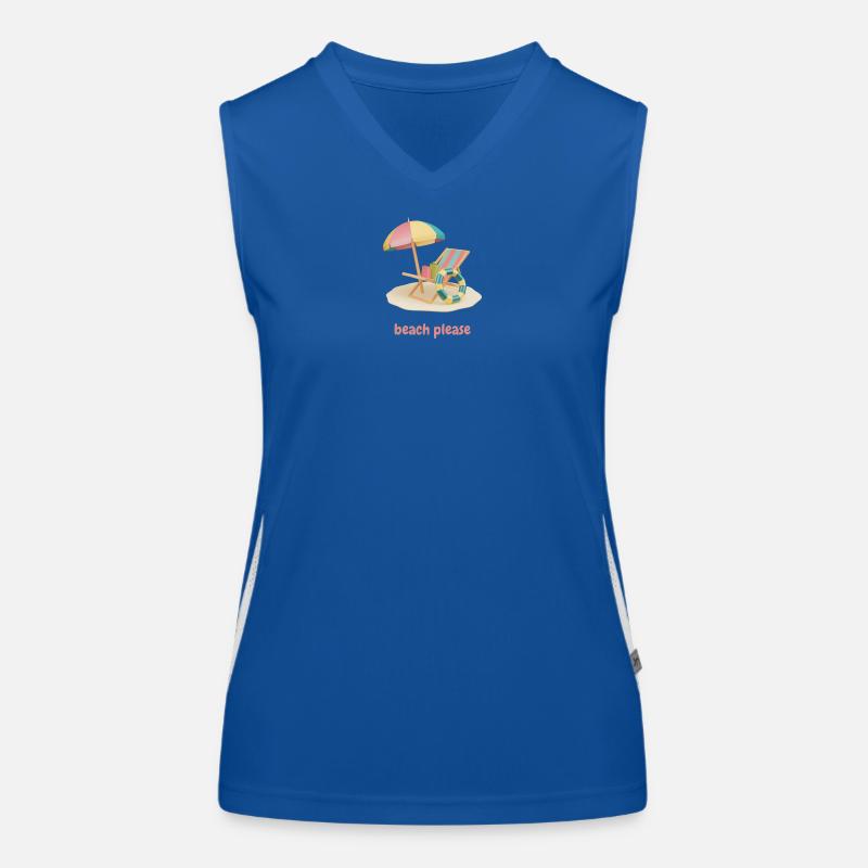 Plage s’il vous plaît Débardeur respirant contrasté Femme