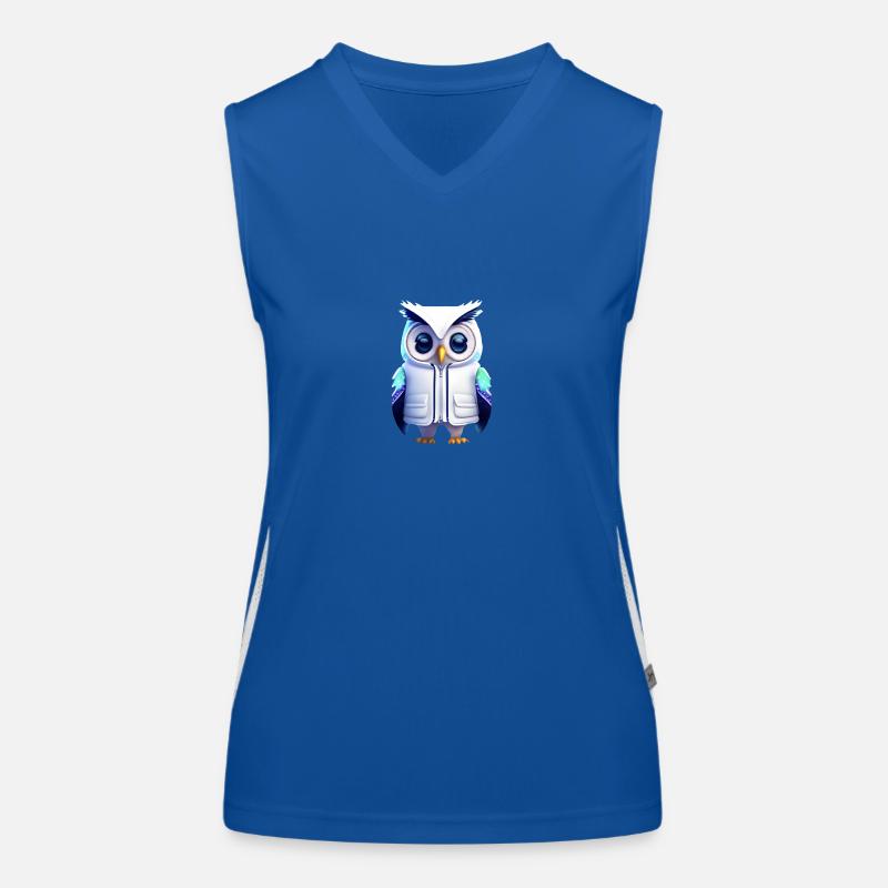 Eule Funktionelles Kontrast-Tank Top für Frauen