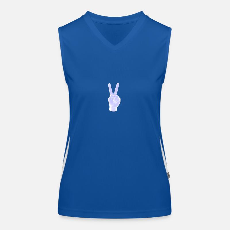 neon peace Funktionelles Kontrast-Tank Top für Frauen