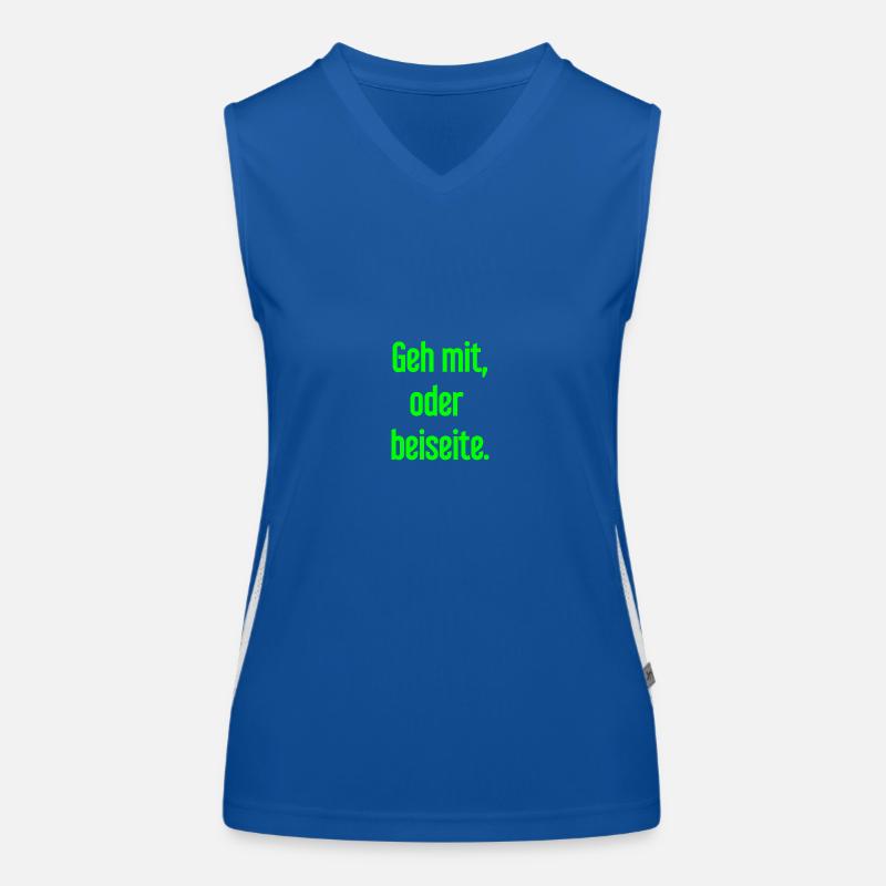 Geh mit oder beiseite Funktionelles Kontrast-Tank Top für Frauen