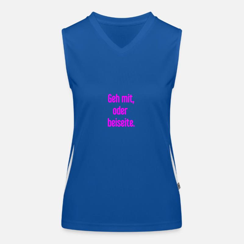 Geh mit oder beiseite Funktionelles Kontrast-Tank Top für Frauen