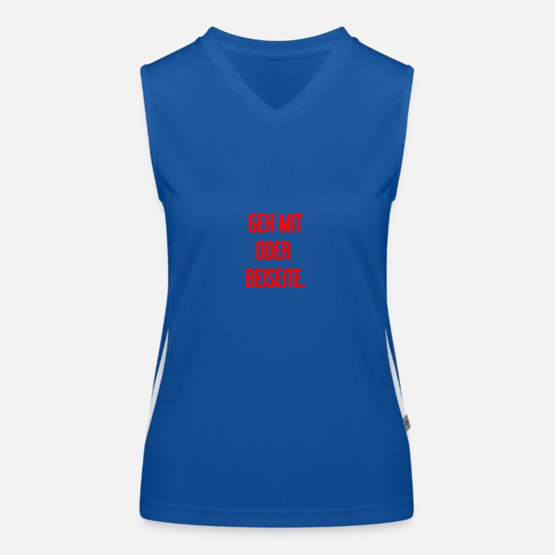 Geh mit oder beiseite Funktionelles Kontrast-Tank Top für Frauen