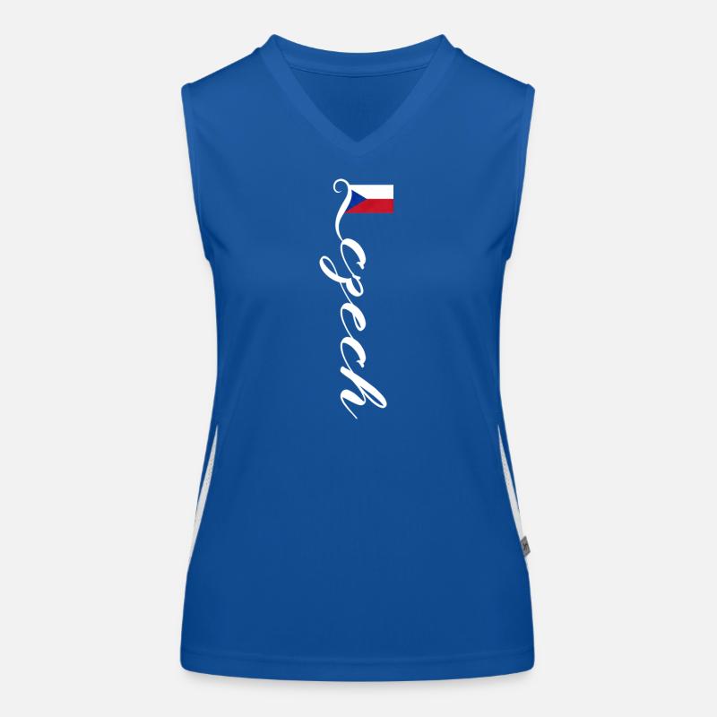 Tschechien Funktionelles Kontrast-Tank Top für Frauen