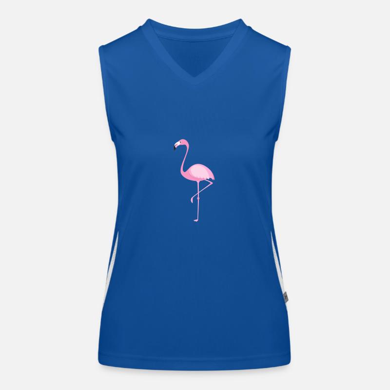 Flamingo Funktionelles Kontrast-Tank Top für Frauen