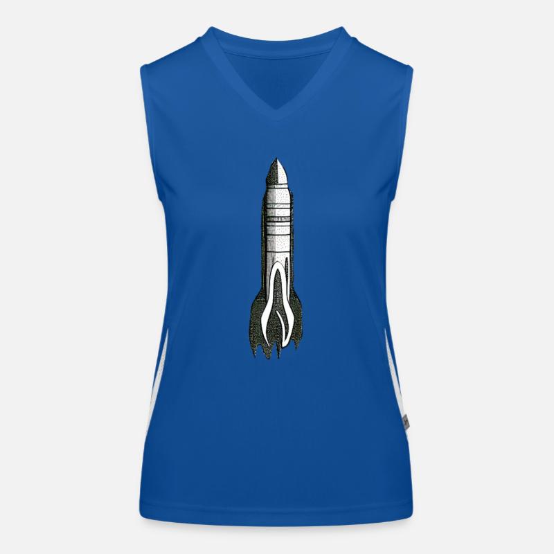 Spacecraft Rocket Space Flight Flight 2 Women's Functional Contrast Tank Top