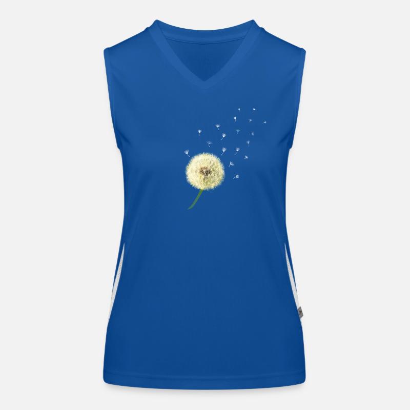Dandelion wish you something Women's Functional Contrast Tank Top