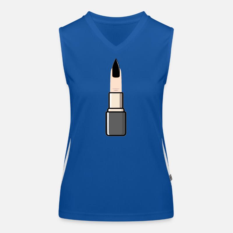 Fingerlipstick Goth Funktionelles Kontrast-Tank Top für Frauen
