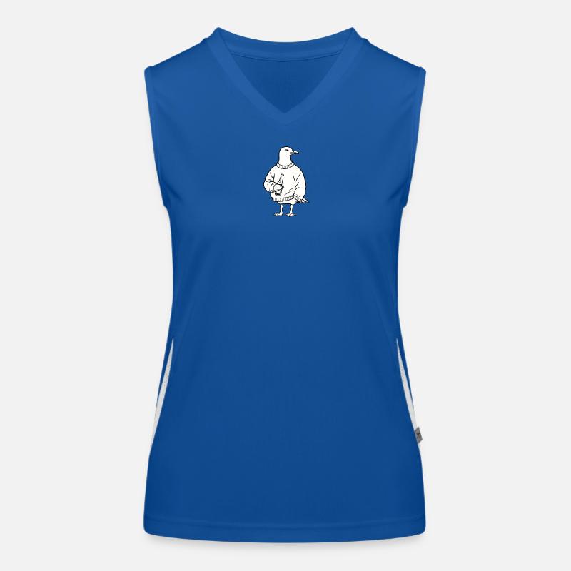 Küstenkumpel Funktionelles Kontrast-Tank Top für Frauen