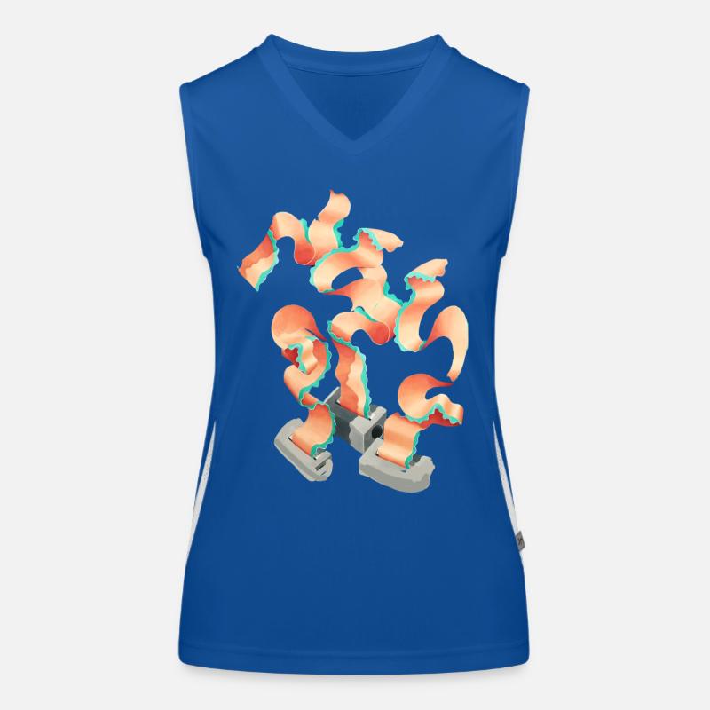 Pencil, Sharpener, Office, Abstract Women's Functional Contrast Tank Top