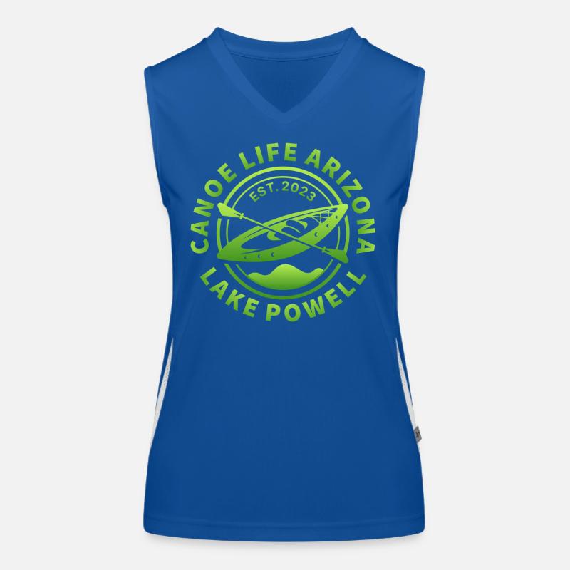 Canoe Life Arizona Design vert fluo Débardeur respirant contrasté Femme