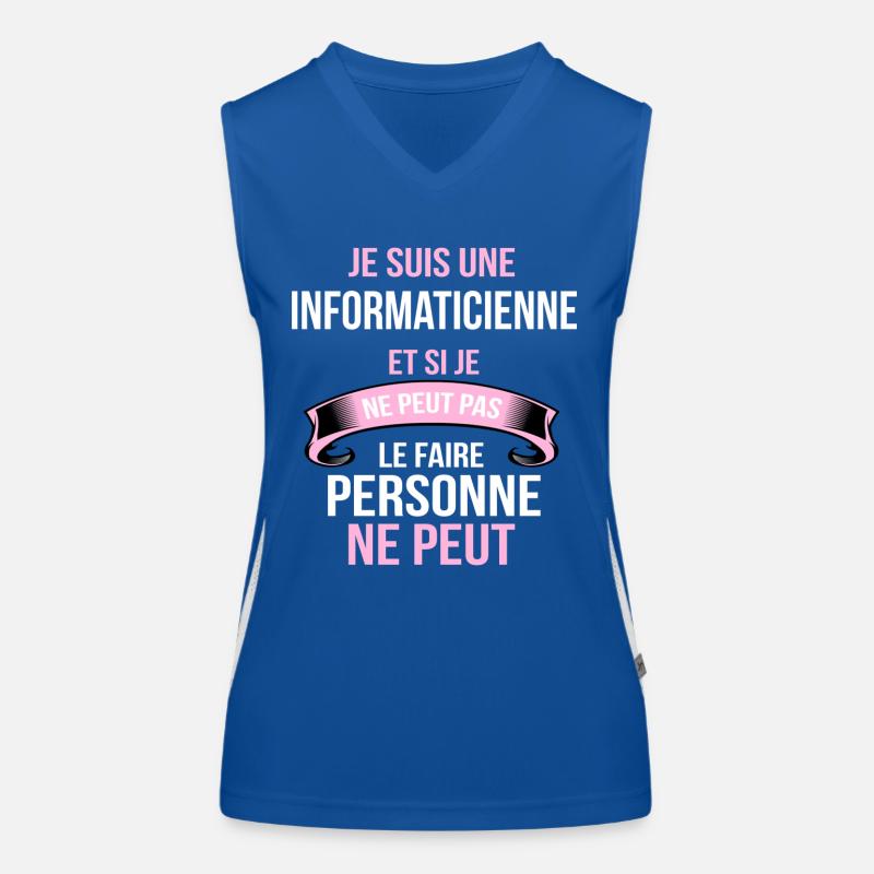 informaticienne Débardeur respirant contrasté Femme