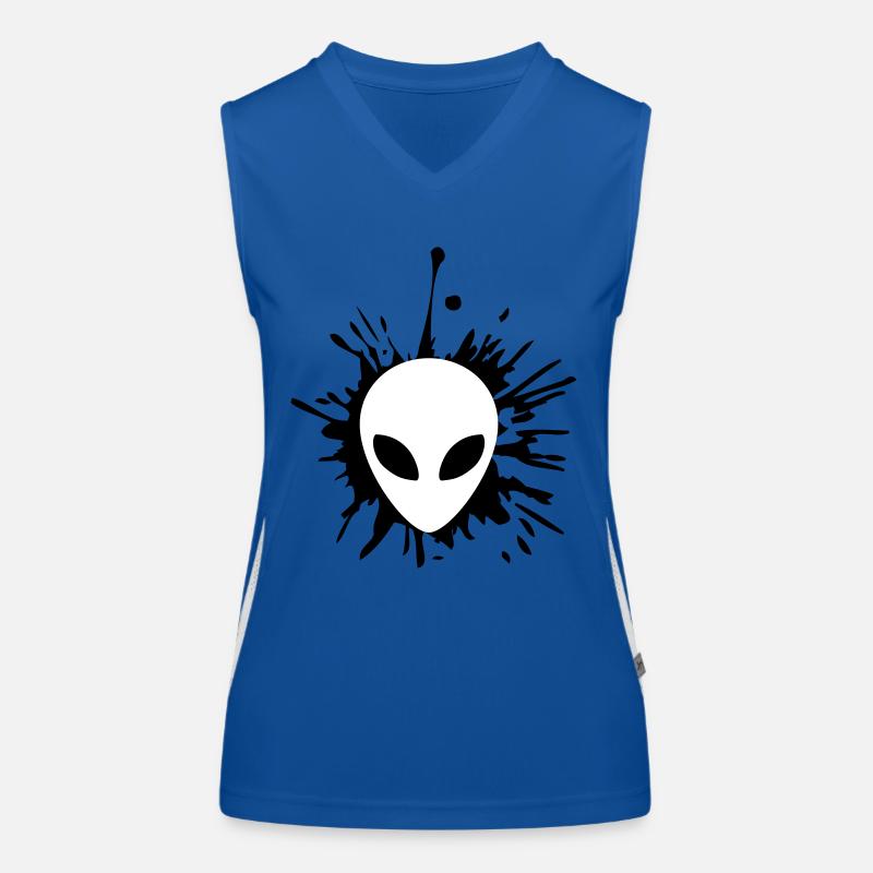 Alien blob of drops Women's Functional Contrast Tank Top