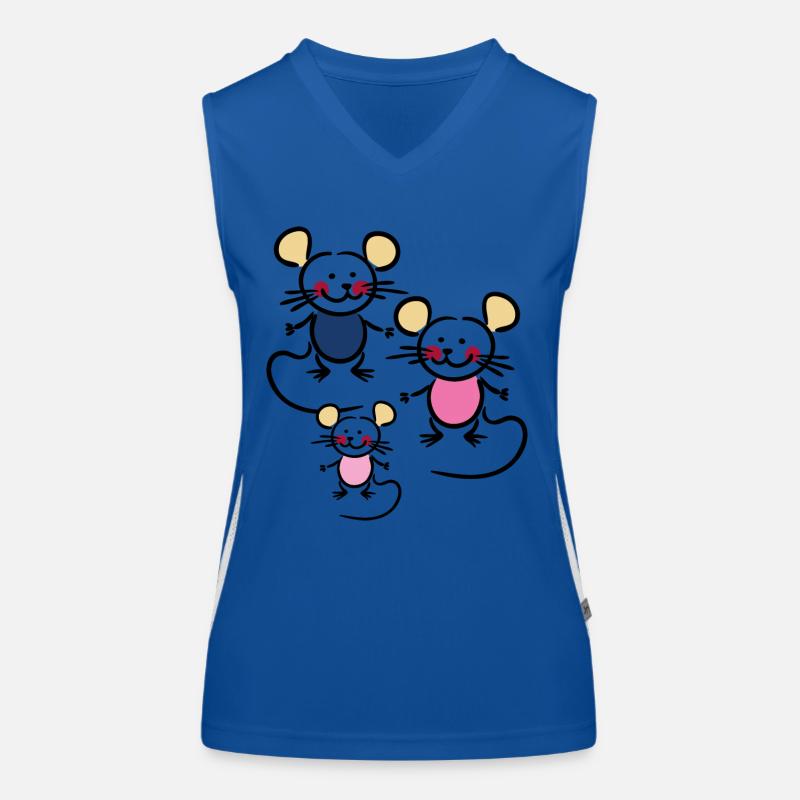 Mäuse Funktionelles Kontrast-Tank Top für Frauen