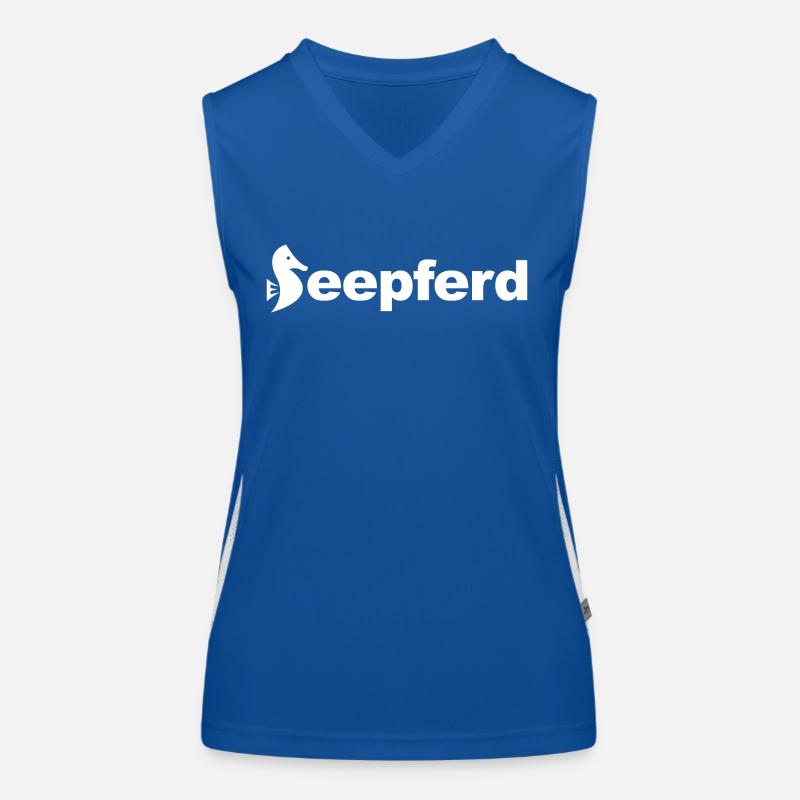 Seepferd Funktionelles Kontrast-Tank Top für Frauen