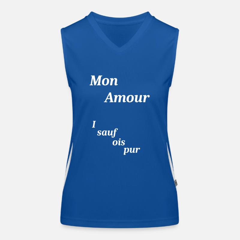 Mon Amour auf bayerisch Funktionelles Kontrast-Tank Top für Frauen